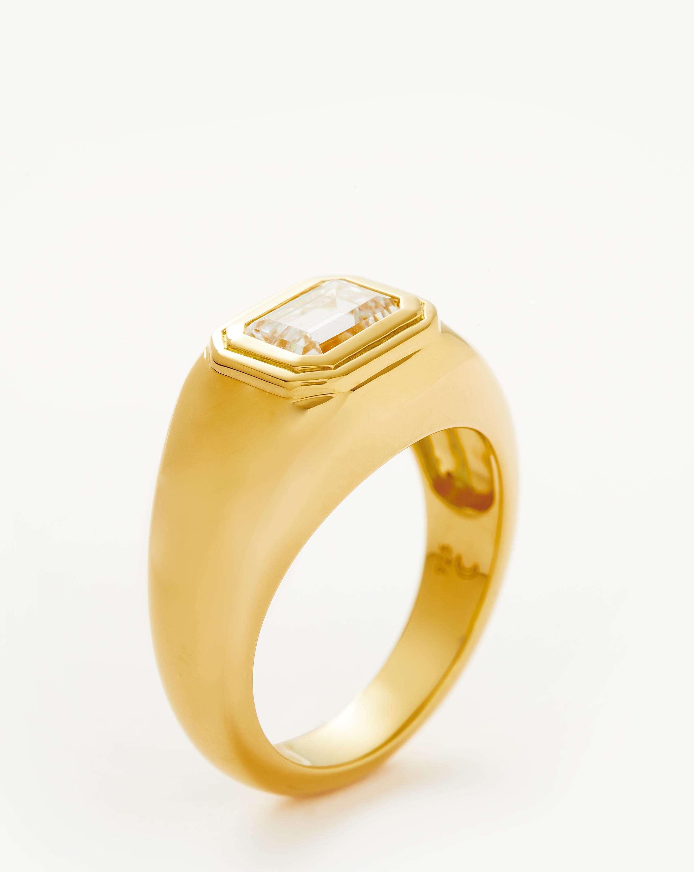 Stone Dome Statement Ring | 18ct Gold Plated Vermeil/Cubic Zirconia Rings Missoma 