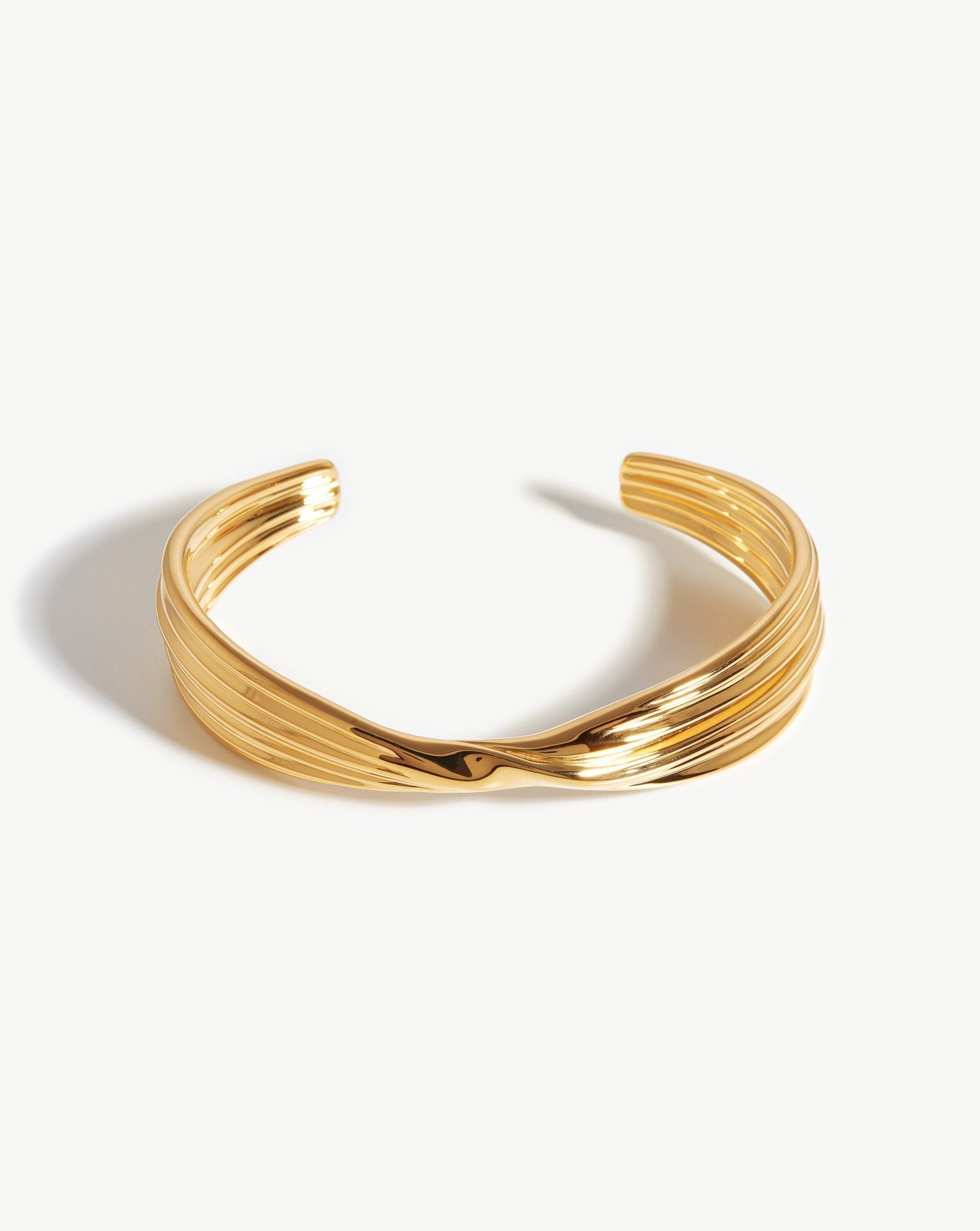 Wave Cuff Bracelet Bracelets Missoma Limited 