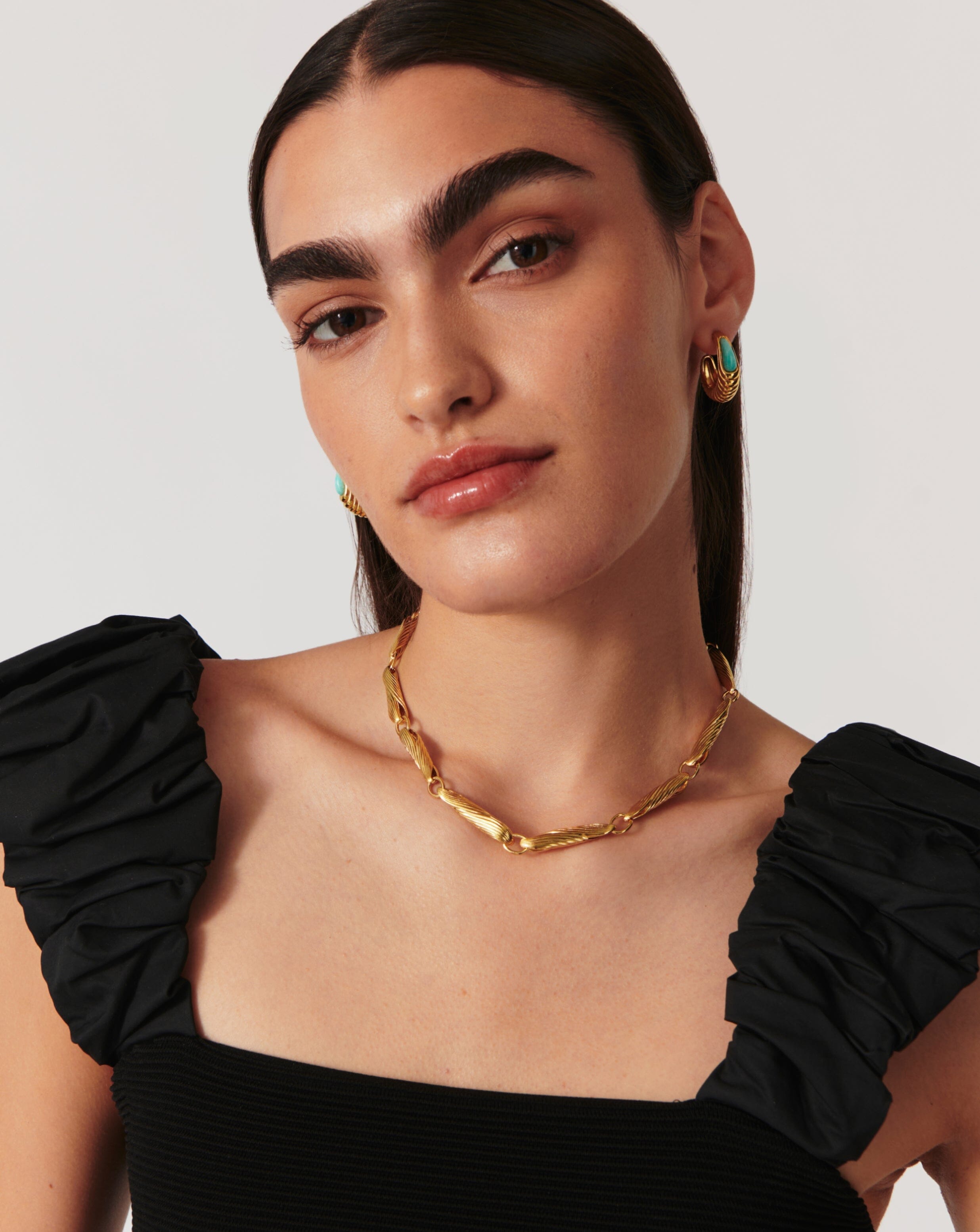 Wavy Ridge Gemelli Chunky Choker Necklaces Missoma 