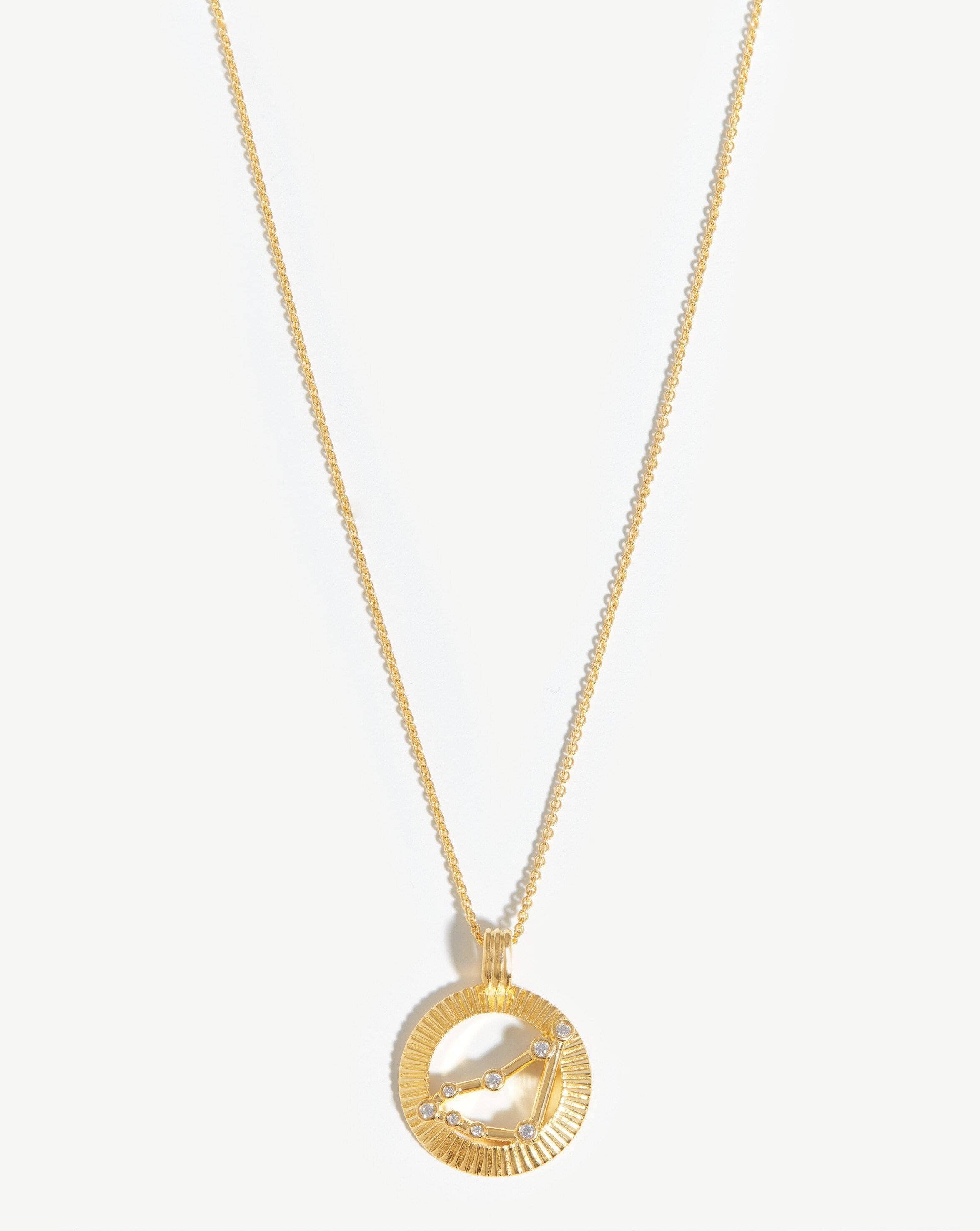 Zodiac Constellation Pendant Necklace - Capricorn| 18ct Gold Plated Vermeil/Capricorn Necklaces Missoma 