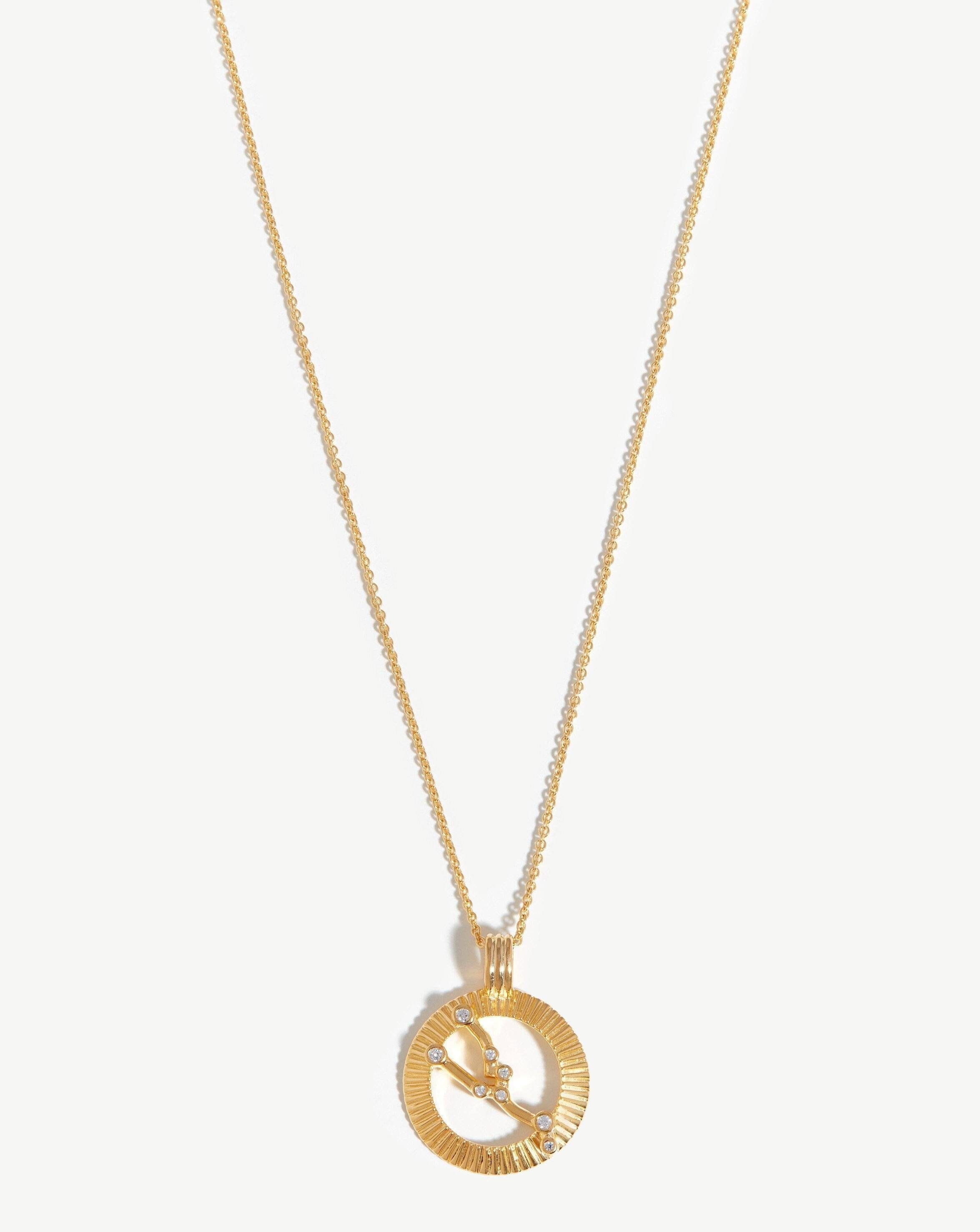Zodiac Constellation Pendant Necklace - Taurus | 18ct Gold Plated Vermeil/Taurus Necklaces Missoma 